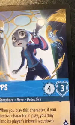 Judy Hopps - On The Case 137/204 Uncommon Whispers In The Well Disney Lorcana - Image 3