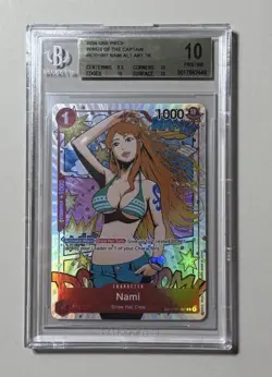 BGS 10 Nami TR ST01-007 Wings of the Captain OP06 Treasure Rare Alt Art English - Image 1