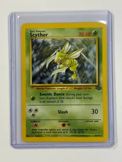 SCYTHER 26/64 NON-HOLO RARE JUNGLE SET POKEMON CARD - LP - Image 1