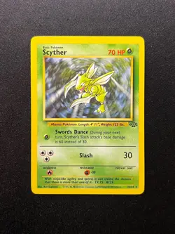 Scyther 26/64 Non Holo Jungle Set Rare Pokemon Card WOTC LP+ - Image 1