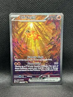 Chi-Yu ex 259/193 SIR Paldea Evolved Sv02 Pokemon SPECIAL ILLUSTRATION RARE HOLO - Image 3