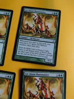 Lys Alana Huntmaster playet Elf Warrior MTG 4 Card. Lorwyn. - Image 3