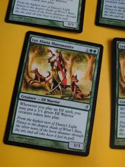 Lys Alana Huntmaster playet Elf Warrior MTG 4 Card. Lorwyn. - Image 5