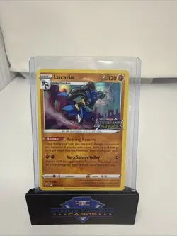 Lucario - SWSH186 - Pokemon Sword & Shield Promo PreRelease Holo Rare Card NM - Image 1