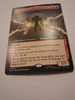 MTG SPM Electro, Assaulting Battery (Extended Art) Marvel's Spider-Man #260 - Image 4