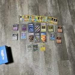 Pokemon Tag Collection Lot With Graded Singles And Vintage - Image 1