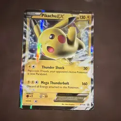 Pokemon TCG Pikachu EX XY174 XY Promos Promo Holo 130HP Card - Image 1