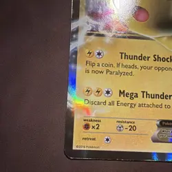Pokemon TCG Pikachu EX XY174 XY Promos Promo Holo 130HP Card - Image 5