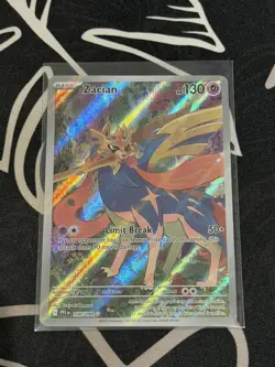 Zacian 100/094 - Illustration Rare - Phantasmal Flames - Pokemon TCG Near Mint - Image 1