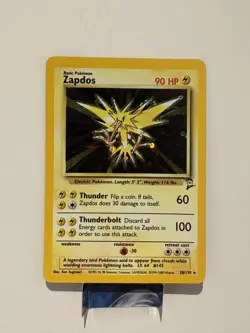 Pokemon Zapdos Base Set 2 Holo Rare 20/130 Holo LP/NM - Image 1