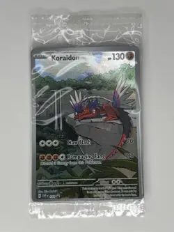SEALED Pokemon Koraidon SVP 014 Scarlet & Violet ETB Holo Black Star Promo - Image 1