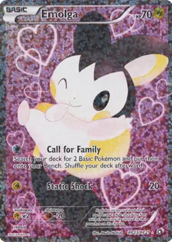 Emolga - RC23/RC25 - Full Art Ultra Rare LP, English Pokemon Legendary Treasures - Image 1