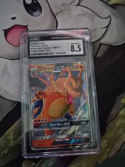 2019 Pokemon Charizard GX CGC 8.5 Holo Rare SM211 Black Star Promo Hidden Fates - Image 1