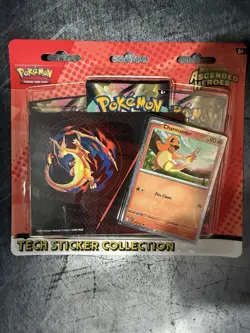 Pokemon TCG Ascended Heroes Tech Sticker Collection CHARMANDER - Ready To Ship - Image 1