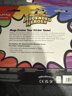 Pokemon TCG Ascended Heroes Tech Sticker Collection CHARMANDER - Ready To Ship - Image 2