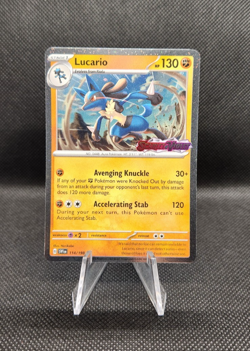 Pokemon TCG Lucario 114/198 Cosmos Holo Scarlet & Violet Stamped Promo NM/M - Image 1