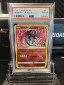 PSA 10 RADIANT CHARIZARD 011/078 SHINY POKEMON GO ✨ - Image 1