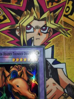 Twin-Headed Thunder Dragon mrd-120 *MISPRINT - FADED* 1st Ed (LP) Super Yu-Gi-Oh - Image 3