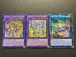 Albion The Sanctifire Dragon + Spirit With Eyes Of Blue + Mysterion | YuGiOh! - Image 1