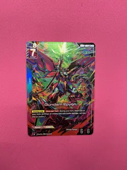 Gundam Epyon (LR+) GD02-002 - Gundam TCG Card Game - Dual Impact ALT ART FOIL - Image 1
