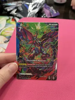 Gundam Epyon (LR+) GD02-002 - Gundam TCG Card Game - Dual Impact ALT ART FOIL - Image 2