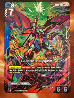 Gundam Epyon (LR+) GD02-002 - Gundam TCG Card Game - Dual Impact ALT ART FOIL - Image 1