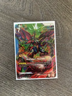 Gundam Epyon (LR+) GD02-002 - Gundam TCG Card Game - Dual Impact ALT ART FOIL - Image 1