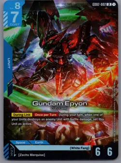 Gundam Card Game Gundam Epyon GD02-002 LR English - Image 1