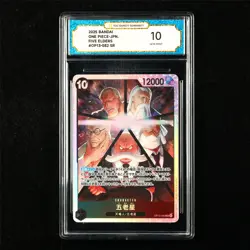 TQG 10 GEM MINT 2025 One Piece JPN Five Elders OP13-082 SR - Image 1