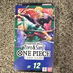 Bandai One Piece Card Game Zoro & Sanji Starter Deck ST-12 English 2024 - Image 1