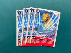 Agumon BT22-008 Playset Cyber Eden Digimon Card Game x4 - Image 1