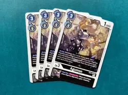 Agumon EX4-038 Playset Alternative Being Booster Digimon Card x4 - Image 1