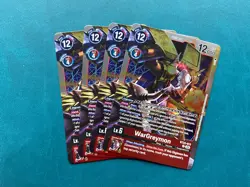 WarGreymon BT22-013 Playset Cyber Eden Digimon Card Game x4 - Image 1