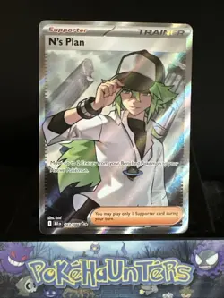 Pokemon Card N’s Plan 163/086 Black Bolt Full Art Trainer Near Mint - Image 1