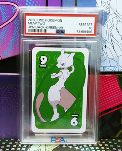 Mewtwo PSA 10 Uno Pokemon Green back Japanese 2022 Gem Mint Graded Card - Image 1
