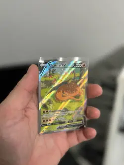 Charizard v SWSH260 Black Star Promo Sword & Shield Card Near Mint Condition - Image 1
