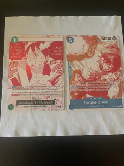 OPTCG “I Know You're Strong” and “Portgas.D.Ace” 3rd Anniversary Treasure Cards - Image 1