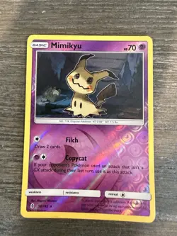 Mimikyu Reverse Holo 58/145 - 2017 SM Guardians Rising - LP Pokemon Card - Image 1