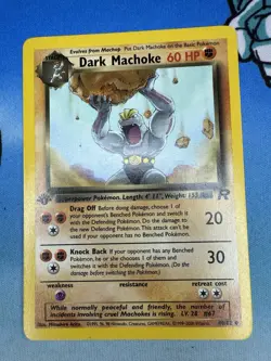 Dark Machoke 40/82 1st Edition Team Rocket WOTC Pokemon Card - Image 1