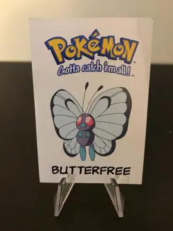 Pokemon Butterfee #12 White Paper Card Collectibles Nintendo 1998 - Image 1
