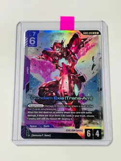 Gundam Exia Trans Am LR GD03-049 Foil Steel Requiem Gundam Card Game English NM - Image 2