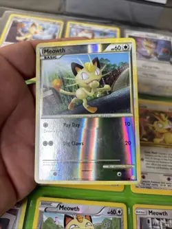 Pokemon Binder Collection Meowth Cards WOTC XY Platinum - Image 3