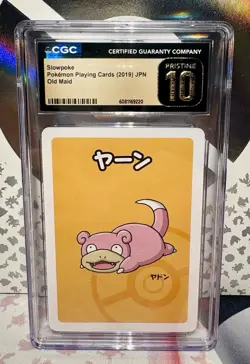 2019 Pokemon Japanese Slowpoke Old Maid Playing Card CGC PRISTINE 10 - Image 1
