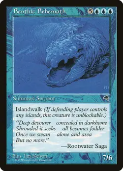 Benthic Behemoth SP Tempest MTG Magic the Gathering Blue English Card - Image 1