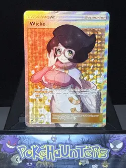 Pokemon Card Wicke 147/147 Burning Shadows Full Art Trainer Rare Played - Image 1