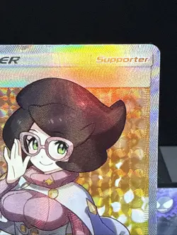 Pokemon Card Wicke 147/147 Burning Shadows Full Art Trainer Rare Played - Image 2