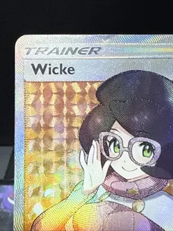Pokemon Card Wicke 147/147 Burning Shadows Full Art Trainer Rare Played - Image 3