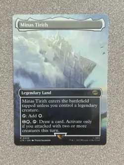 Minas Tirith Lord of the Rings MTG Card #0420 Borderless Regular Rare NM - Image 1