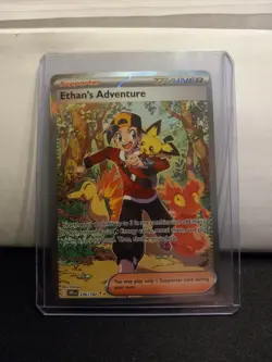 Ethan's Adventure Holo Secret Rare Card Sir 236/182 Sv10: Destined Rivals - Image 1