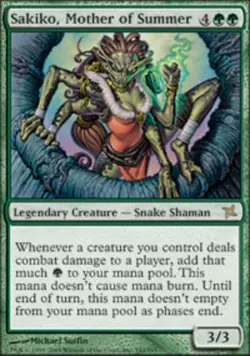 MTG magic cards 1x Sakiko, Mother of Summer Betrayers Light Play, English - Image 1